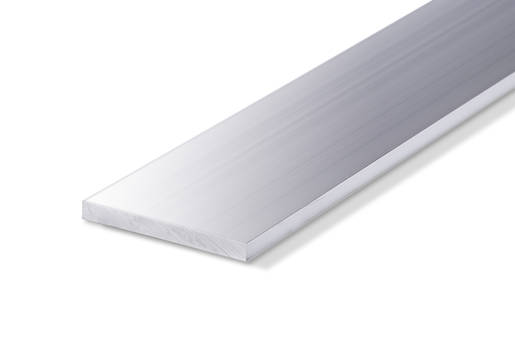 Profilé aluminium plat 70x10 - fente de 6 mm