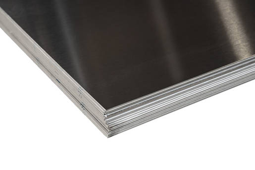 Plaque inox brossé grain 220 Dimensions : 100 x 200 cm - Epaisseur : 0,2 cm