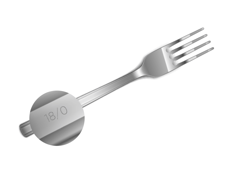 fourchette en inox 18/10